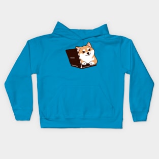 Laptop Shibe Kids Hoodie